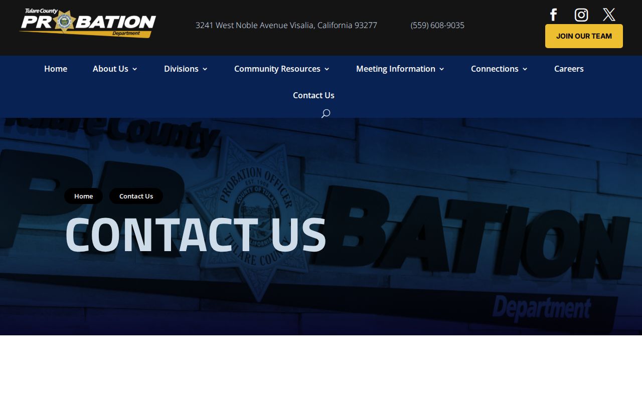 Tulare County Juvenile Detention Facility probation contact release records source